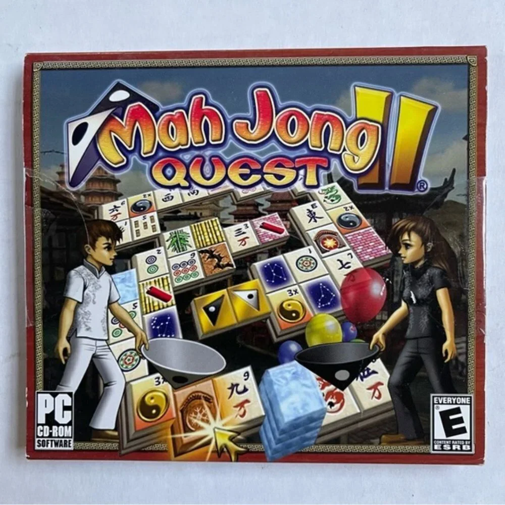 Mah Jong II Quest Games PC Games CD ROM E ESRB iWin Games